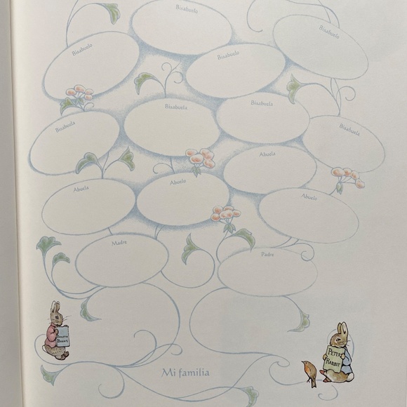 NEW Vntg Spanish Peter Rabbit “El Cuento De Los Dias Del Bebe” Baby Memory Book - Picture 4 of 7